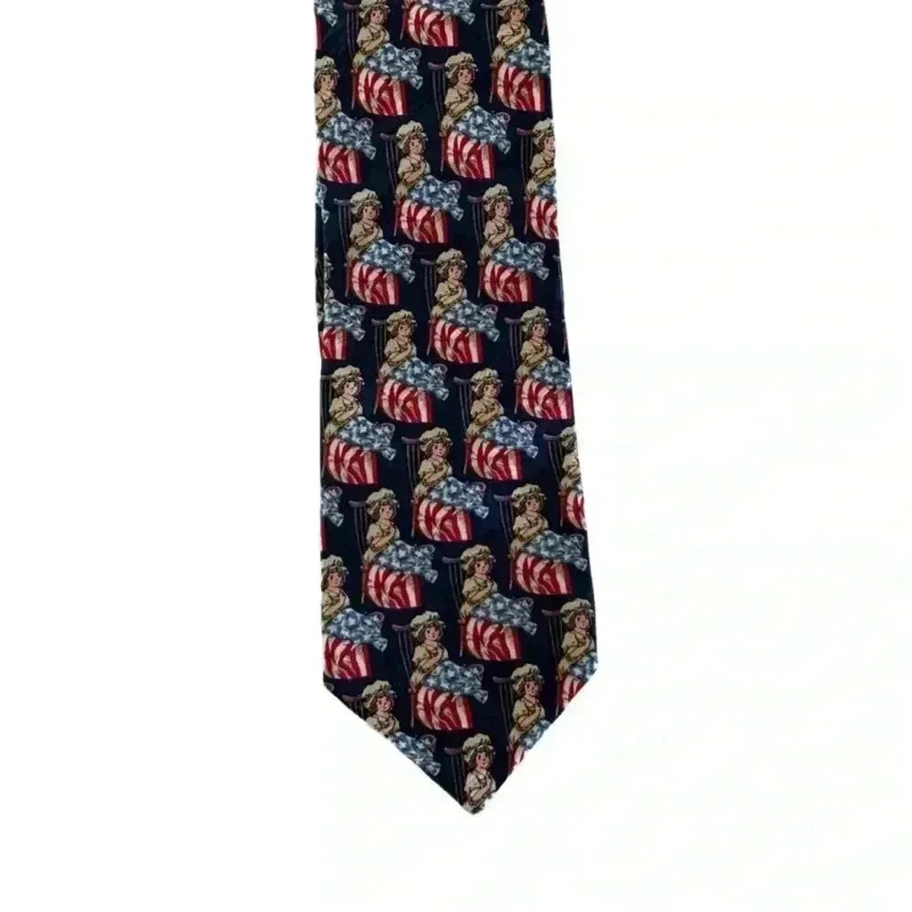 Museum Artifacts Betsy Ross Silk Tie - Picture 2 of 5